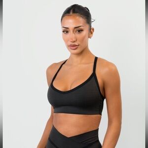 Vitality Daydream V-Bra in Midnight Marl, Size Medium